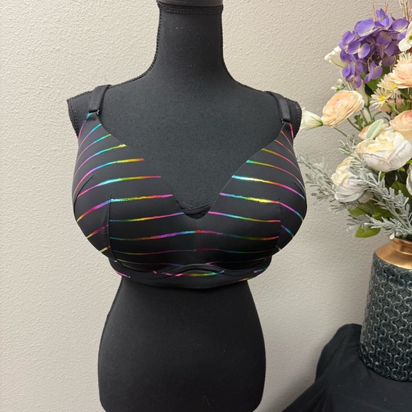 Torrid Other - NWT Torrid 42F Rainbow Foil Stripe Full Coverage Bra – Plus Size Supportive Unde